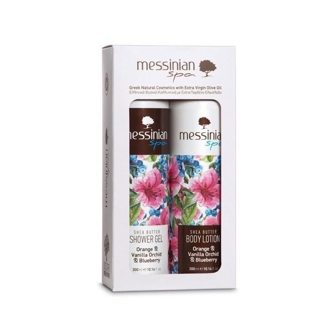 MESSINIAN SPA 2 PACK GIFT SET - ΠΟΡΤΟΚΑΛΙ & ΒΑΝΙΛΙΑ ΟΡΧΙΔΕΑ & ΜΥ