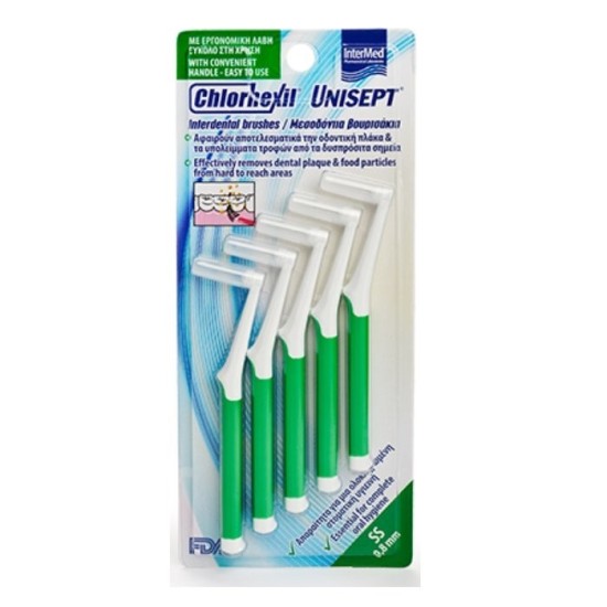 INTERMED CHLORHEXIL INTERDENTAL ΜΕΣΟΔΟΝΤΙΑ ΒΟΥΡΤΣΑΚΙΑ S 1,0mm - 
