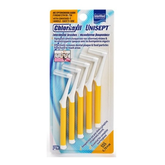 INTERMED CHLORHEXIL INTERDENTAL ΜΕΣΟΔΟΝΤΙΑ ΒΟΥΡΤΣΑΚΙΑ SS 0.8mm -