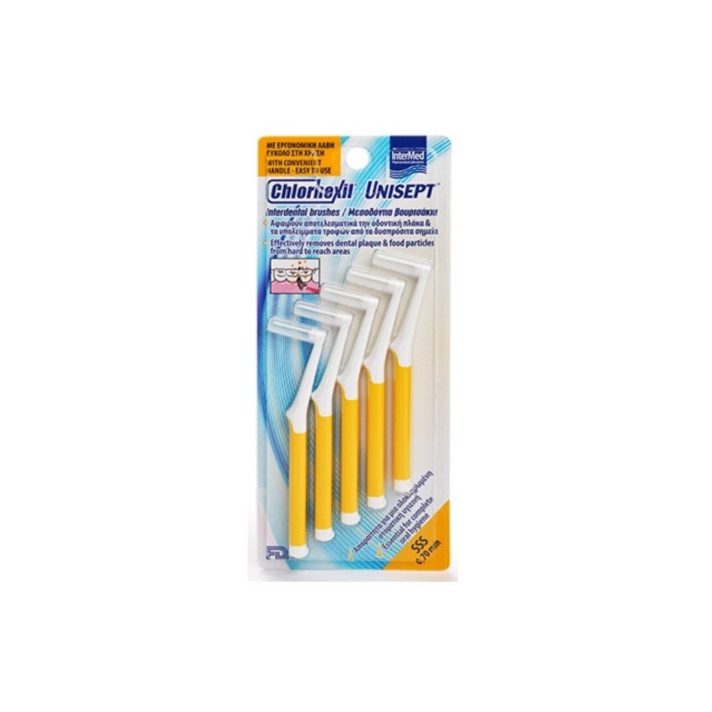 INTERMED CHLORHEXIL INTERDENTAL BRUSHES SS 0.8mm - 5pcs