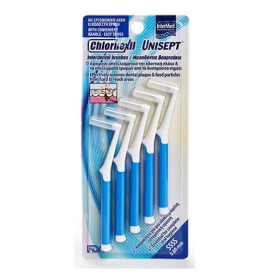 INTERMED CHLORHEXIL INTERDENTAL ΜΕΣΟΔΟΝΤΙΑ ΒΟΥΡΤΣΑΚΙΑ SSS 0.7mm 