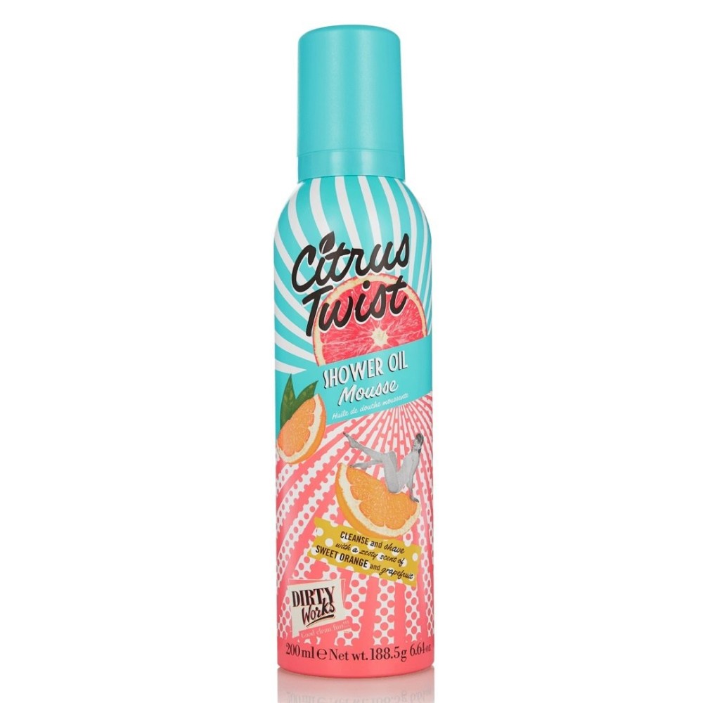 DIRTY WORKS Citrus Twist Shower Οil Mousse - 200ml