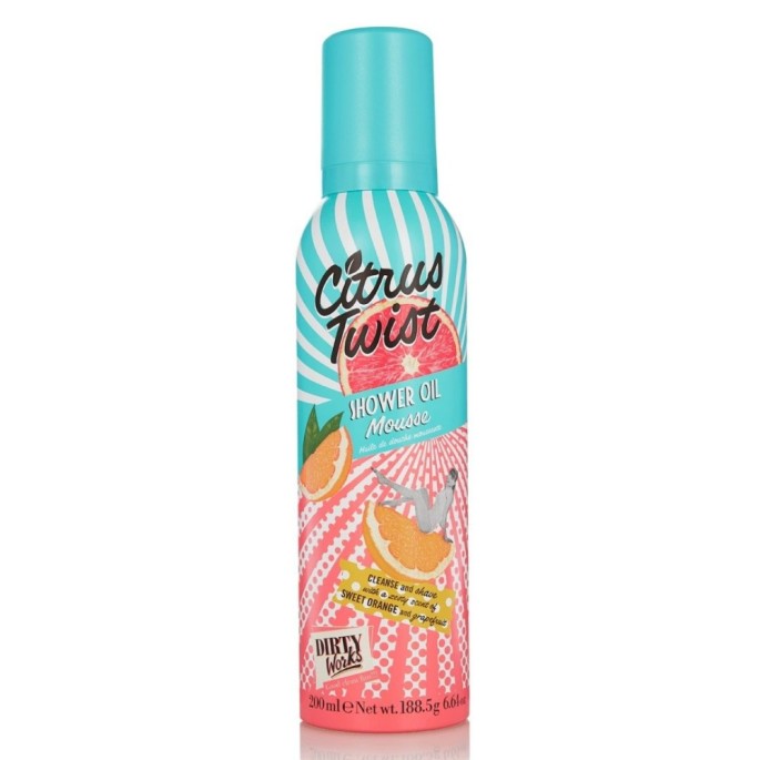 DIRTY WORKS Citrus Twist Shower Οil Mousse - 200ml