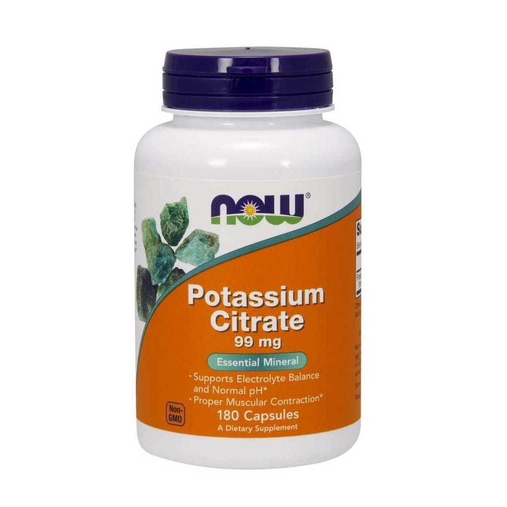 NOW Potassium Citrate 99mg - 180 Vcaps