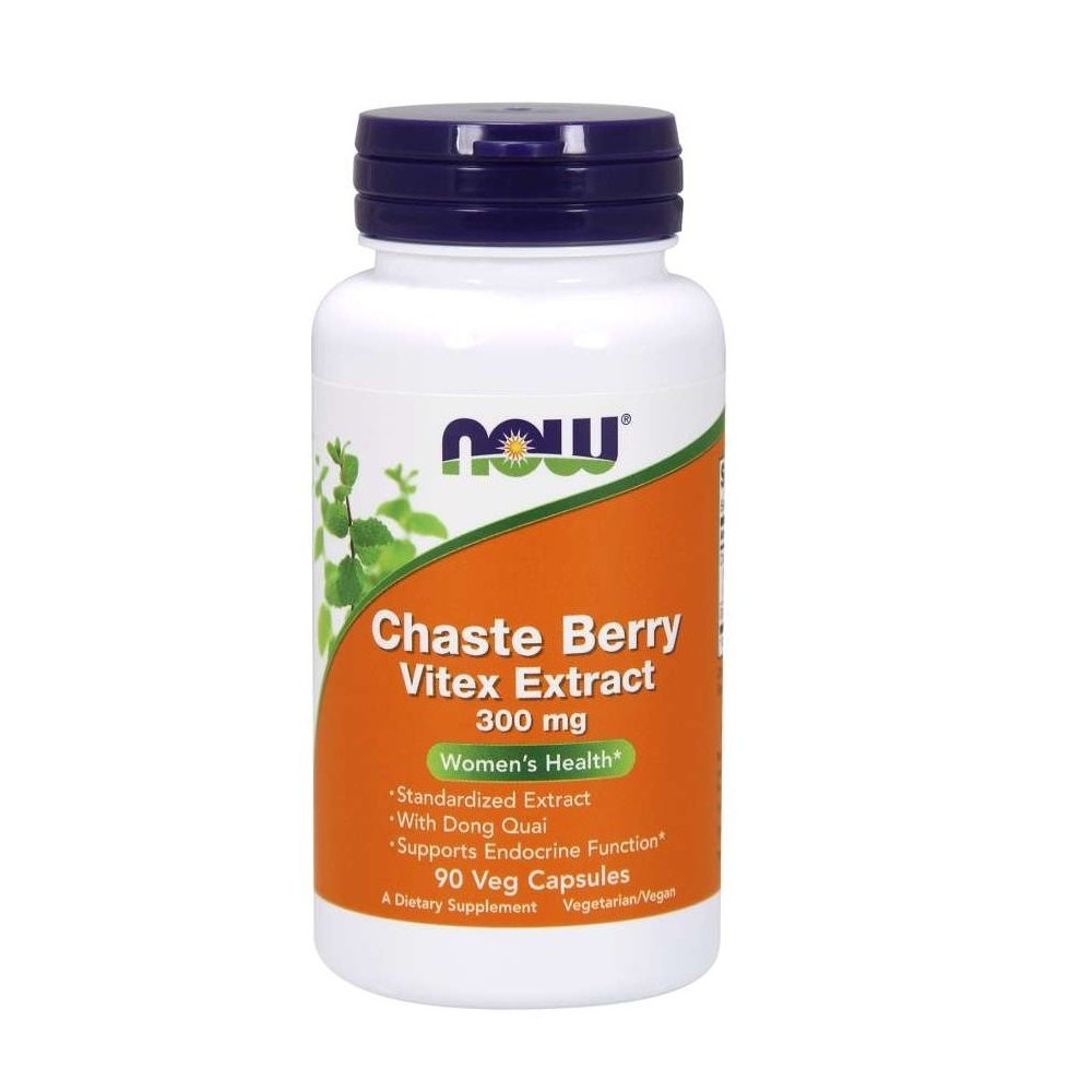 NOWFOODS Chaste Berry Vitex Extract 300mg - 90 Vcaps