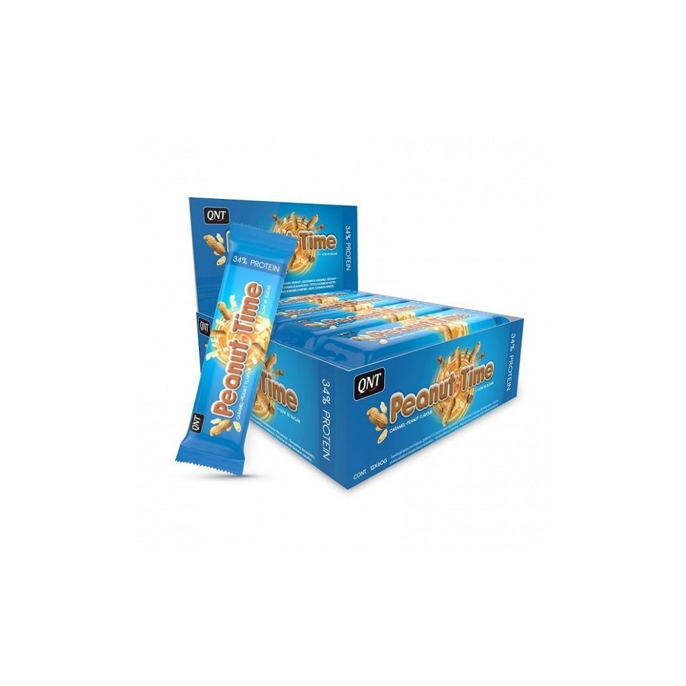 QNT Peanut Time Bars Caramel - 12x60g