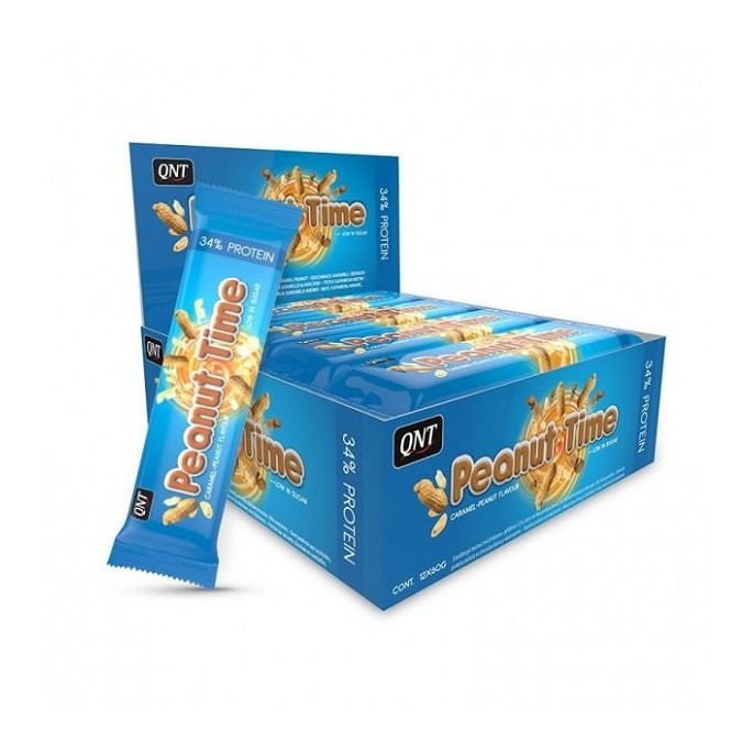 QNT Peanut Time Bars Caramel - 12x60g