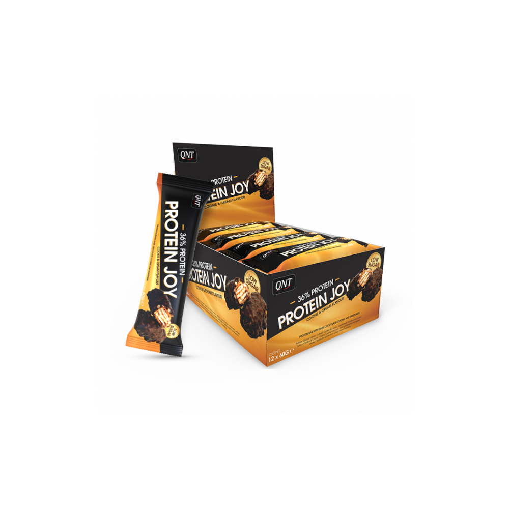 QNT Protein Joy Bar Cookie & Cream - 12x60g