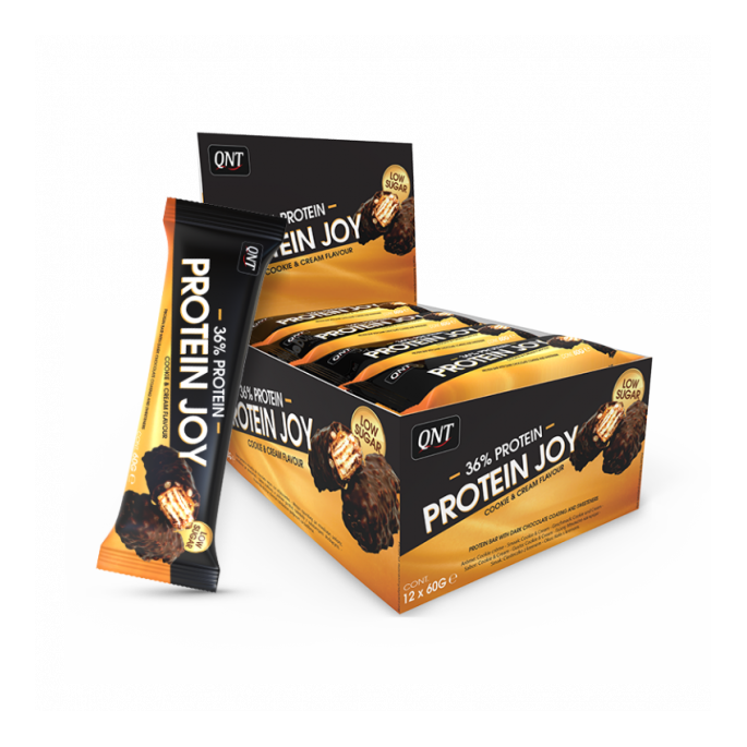 QNT Protein Joy Bar Cookie & Cream - 12x60g