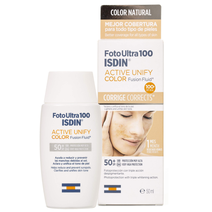 ISDIN ACTIVE UNIFY FUSION FLUID SPF50+ ΑΝΤΗΛΙΑΚΟ ΠΡΟΣΩΠΟΥ - 50ml