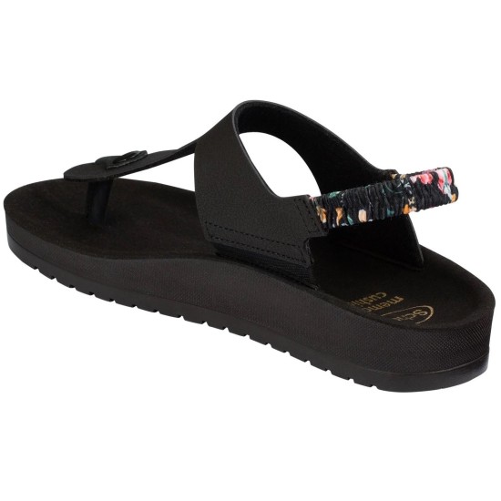 Scholl Shoes ELLA FLIP-FLOP ΜΑΥΡΟ Ανατομικό Πέδιλο