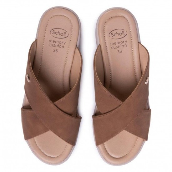 Scholl Shoes ARLET Brown Ανατομικό Πέδιλο