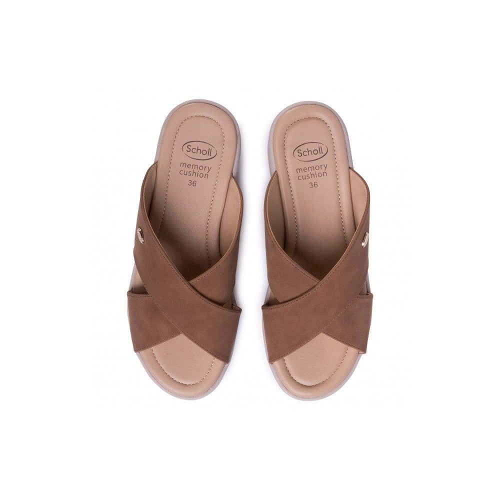 Scholl Shoes ARLET Brown Ανατομικό Πέδιλο