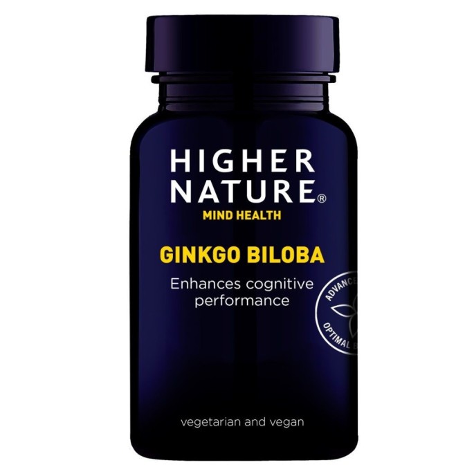 HIGHER NATURE GINKGO BILOBA 6000 - 90 V-tabs