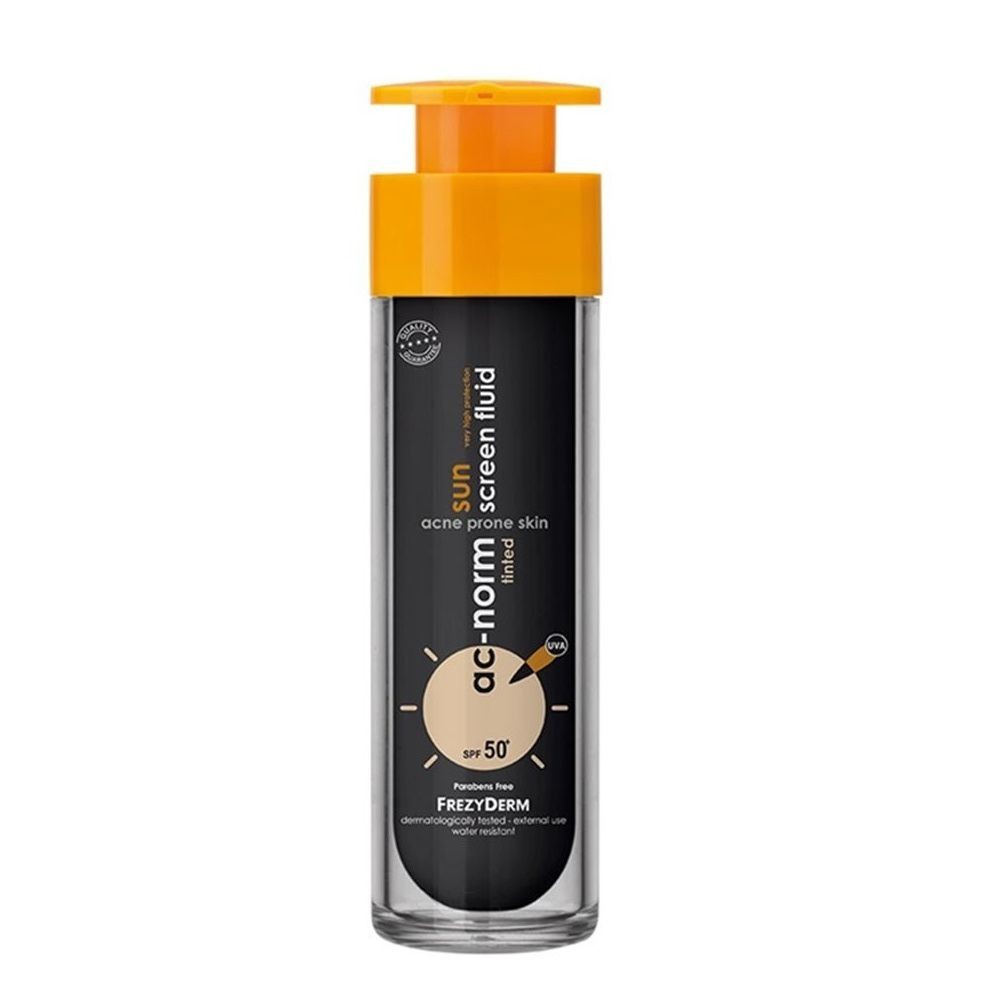 FREZYDERM AC-NORM SUN SCREEN FLUID TINTED SPF 50+, 50 ml