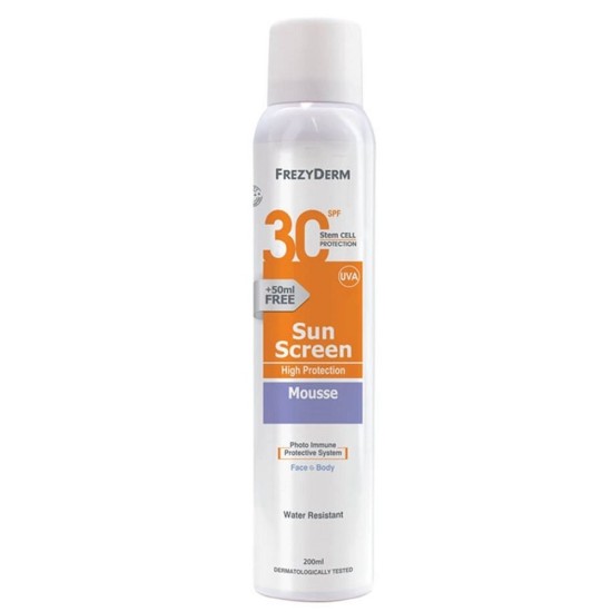 FREZYDERM Sun Screen Μousse SPF 30, 2000 ml
