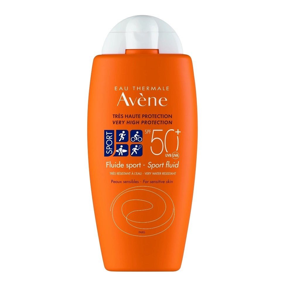 AVENE Solaire Fluid Sport SPF50 Αντιηλιακό Γαλάκτωμα για Πρόσωπο & Σώμα για Αθλητικές Δραστηριότητες- 100ml