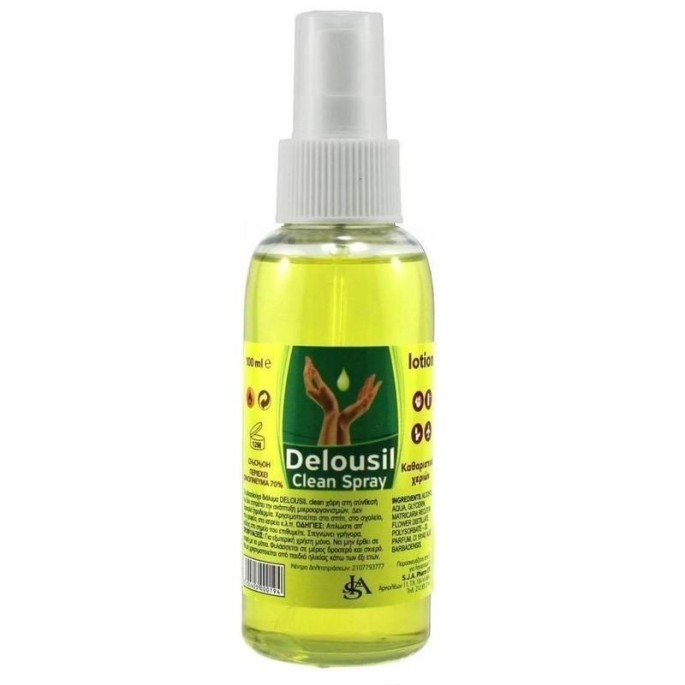 Delousil Hands Clean Alcoholic Hand Cleaner Spray 100ml