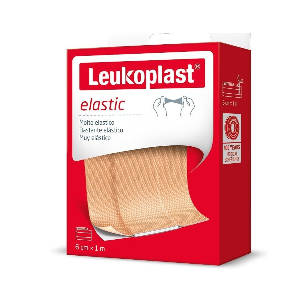 LEUKOPLAST ELASTIC  Adhessive Dressings 6cm x 1m - 20pcs