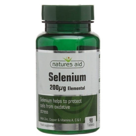 NATURES AID Selenium 200ug (with Zinc and A, C & E) - 90 tabs