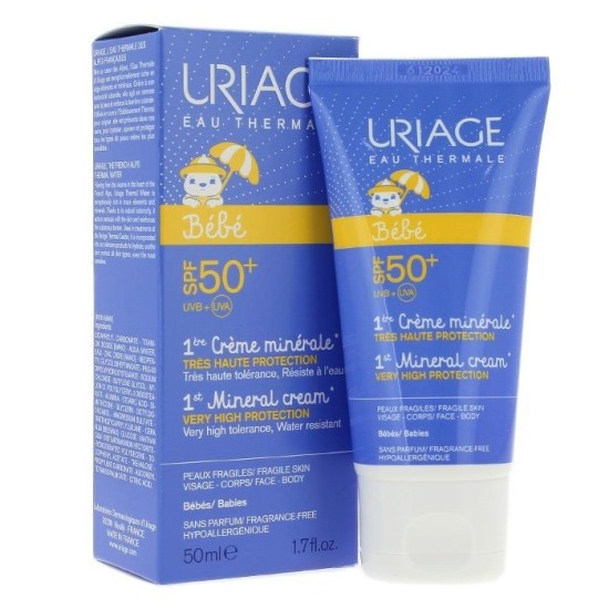 URIAGE BEBE - 1ST MINERAL CREAM SPF50+ - 50ML