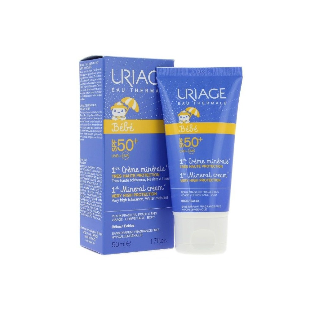 URIAGE BEBE - 1ST MINERAL CREAM SPF50+ - 50ML