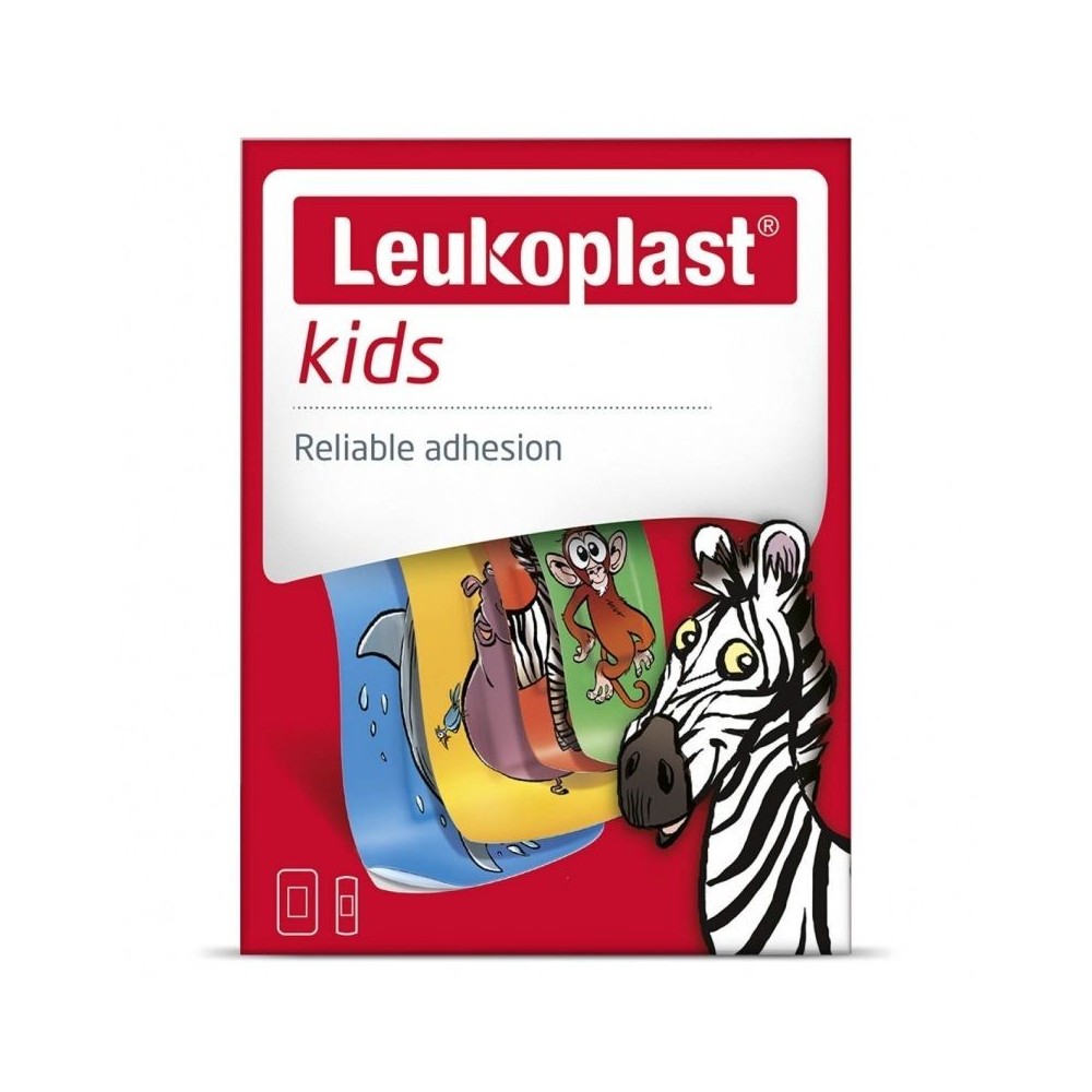 LEUKOPLAST Kids Zoo 2 sizes - 12 pcs