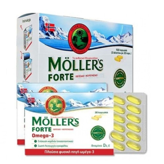 Nature's Plus Moller's Forte Cod Liver Oil OMEGA-3-150caps