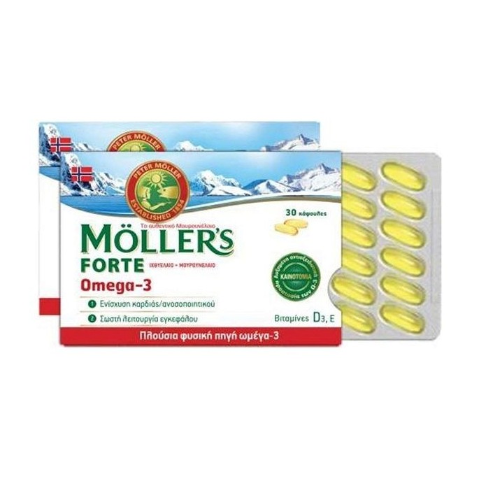 Nature's Plus Moller's Forte Cod Liver Oil OMEGA-3-30caps