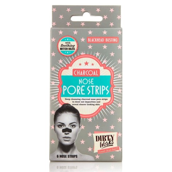 DIRTY WORKS Blackhead Busting Charcoal Nose Pore Strips - 3pcs