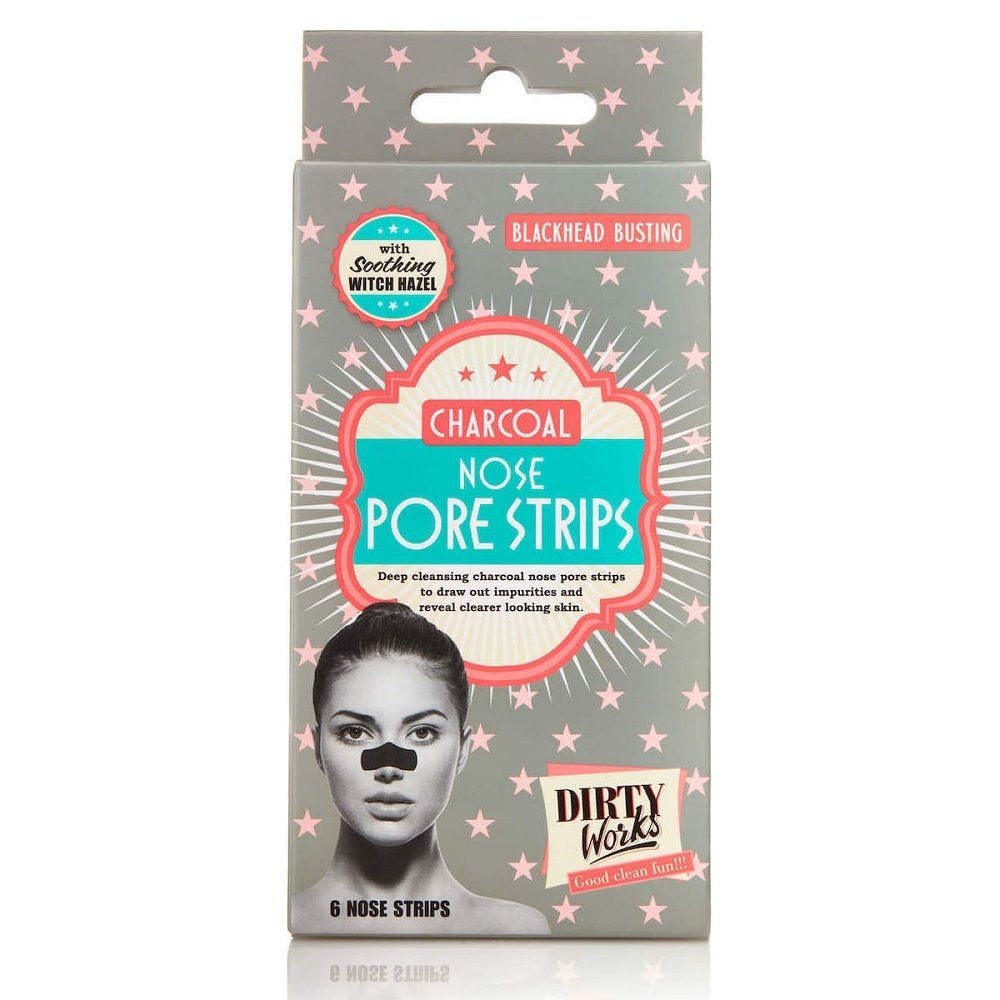 DIRTY WORKS Blackhead Busting Charcoal Nose Pore Strips - 3pcs