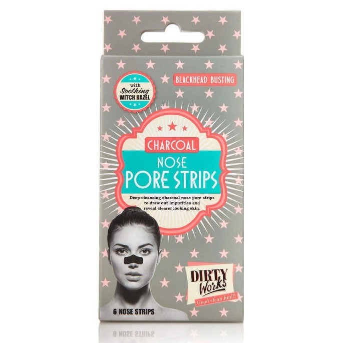 DIRTY WORKS Blackhead Busting Charcoal Nose Pore Strips - 3pcs
