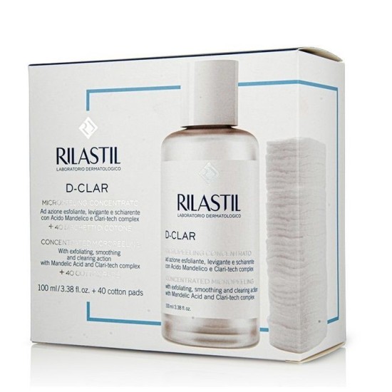 Rilastil Promo Pack D-Clar Concentrated Micropeeling Απολεπιστική Αγωγή 100ml & 40 Δίσκοι από Βαμβάκι