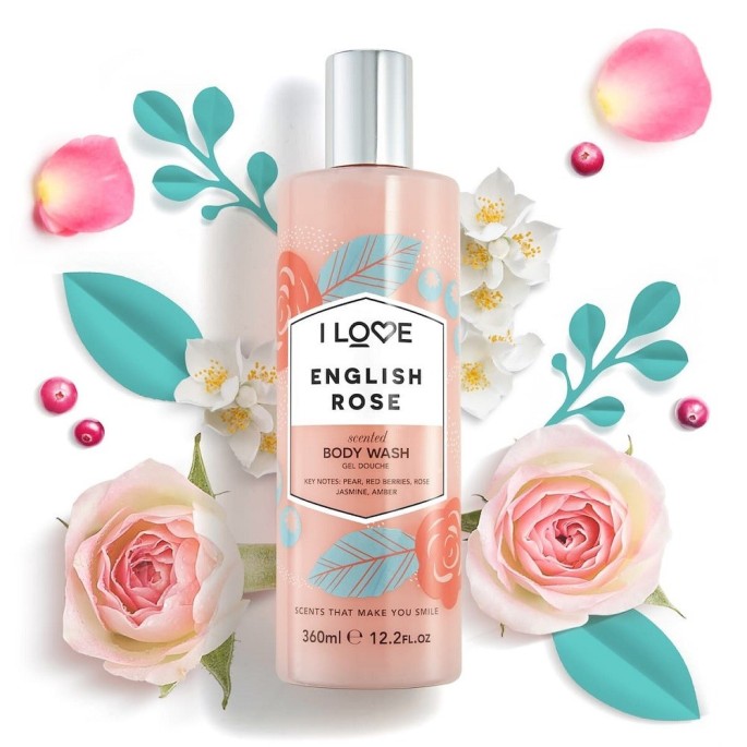 I LOVE SCENTS English Rose Bodywash - 360ml