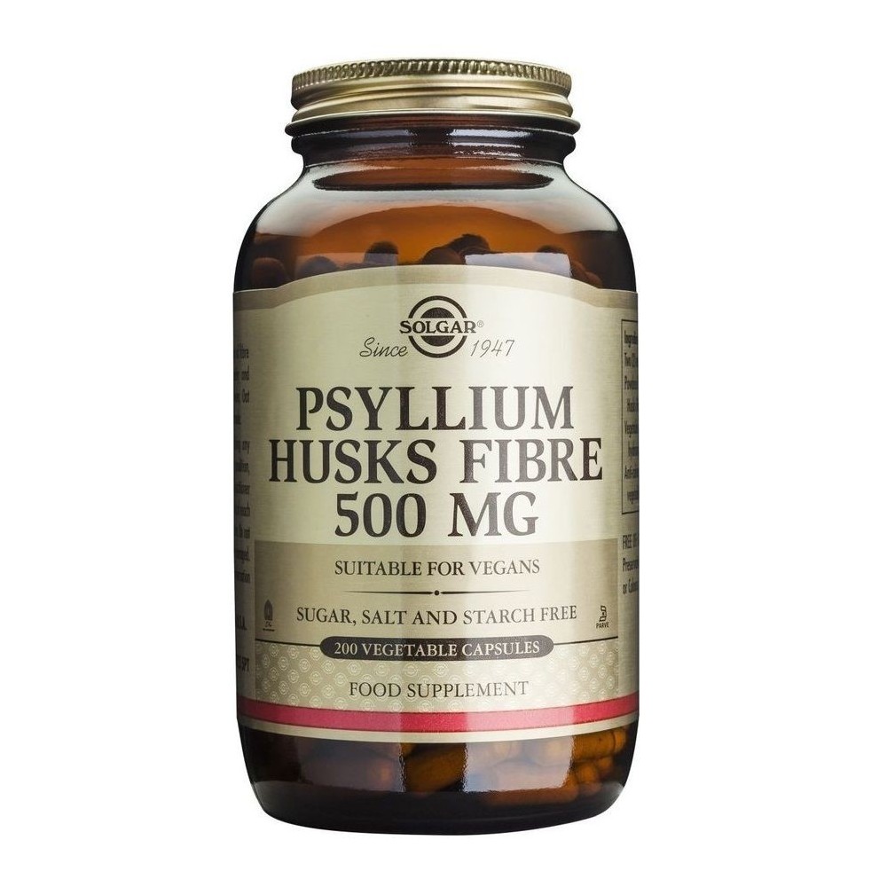 SOLGAR PSYLLIUM HUSKS FIBRE 500mg 200 veg.caps