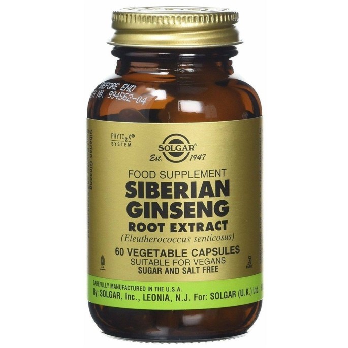 SOLGAR-SFP SIBERIAN GINSENG EXTRACT veg.60s