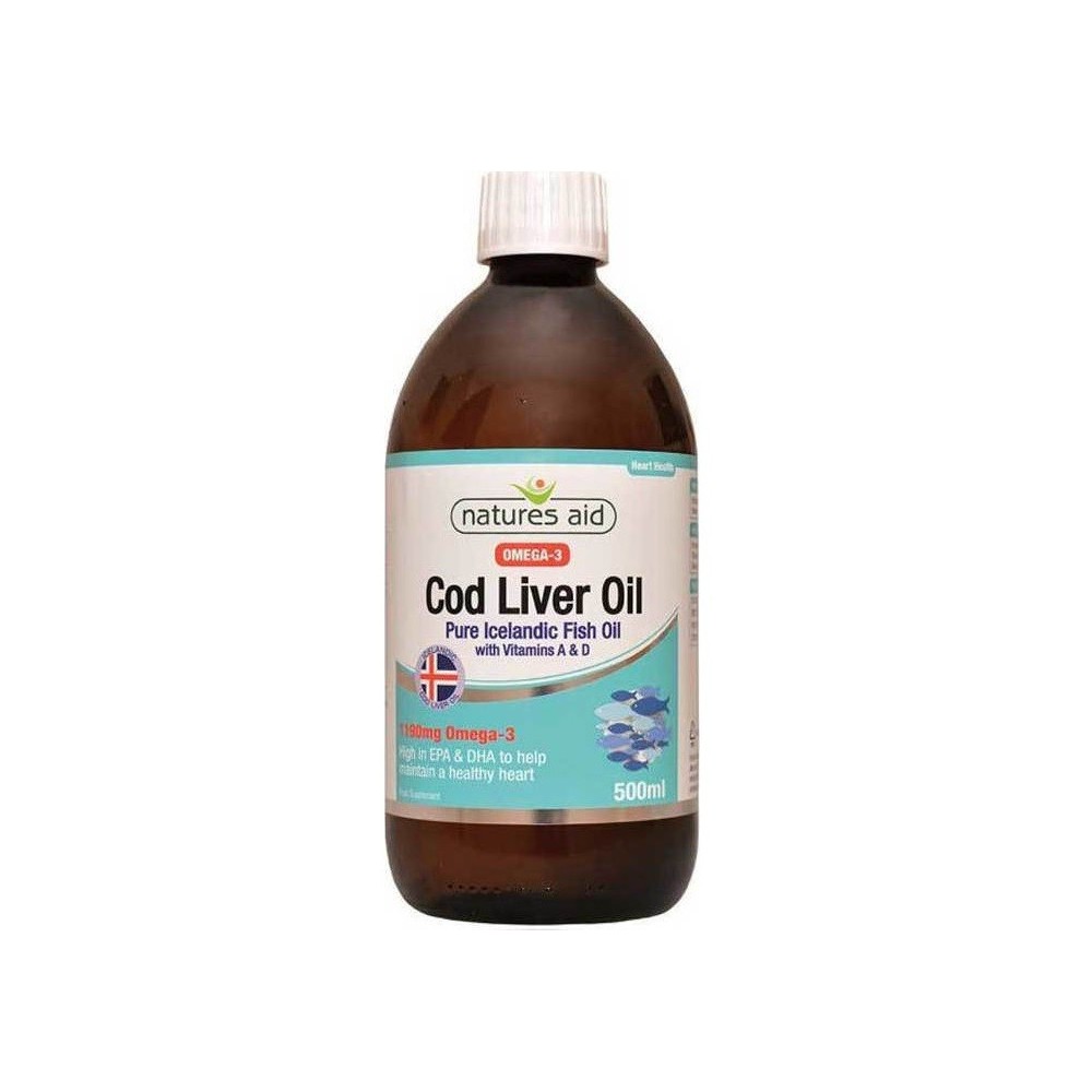NATURES AID Cod Liver Oil Liquid 500ml