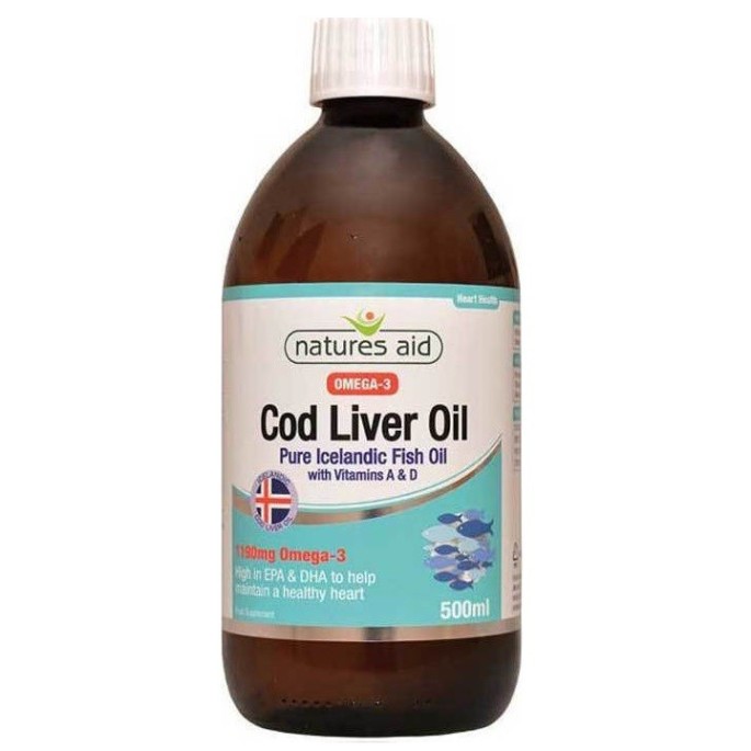NATURES AID Cod Liver Oil Liquid 500ml