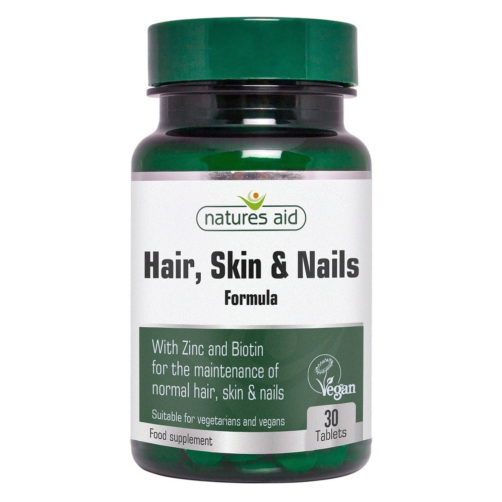 NATURES AID Hair, Skin & Nails Formula - 30 tabs