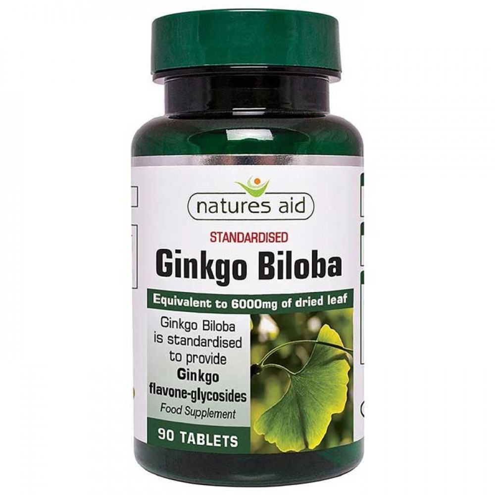 NATURES AID Ginkgo Biloba 120mg - 90tabs