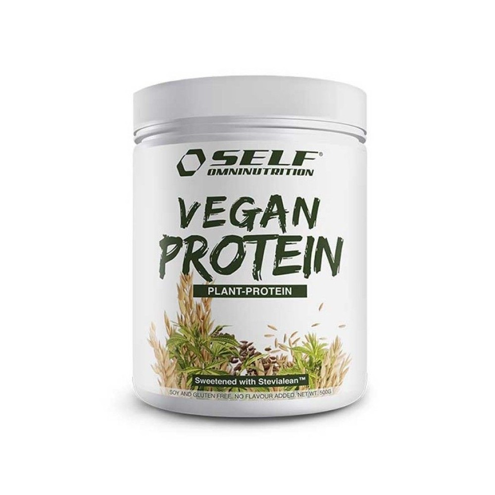 SELF OMNINUTRITION  Vegan Protein 500γρ (Βρώμη, Ρύζι, Κάνναβη, Λιναρόσπορος) - Self Omninutrition / Πρωτεΐνη Βίγκαν