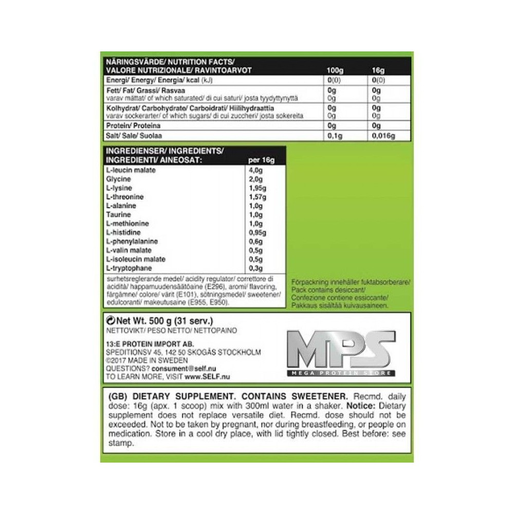 SELF OMNINUTRITION EAA Pro 500γρ - Self Omninutrition / Αμινοξέα Σκόνη