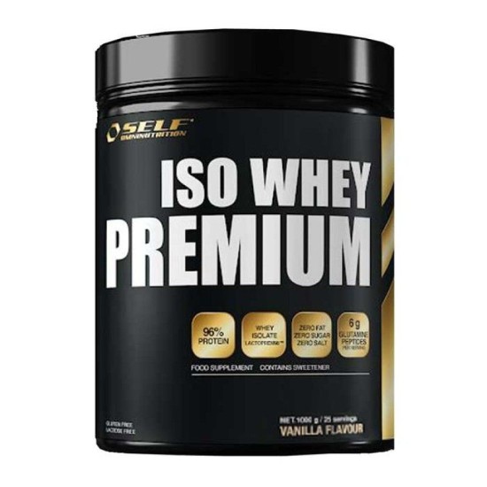 SELF OMNINUTRITION  Iso Whey Premium 1kg - SELF Omninutrition / Πρωτεΐνη Γράμμωσης 96%