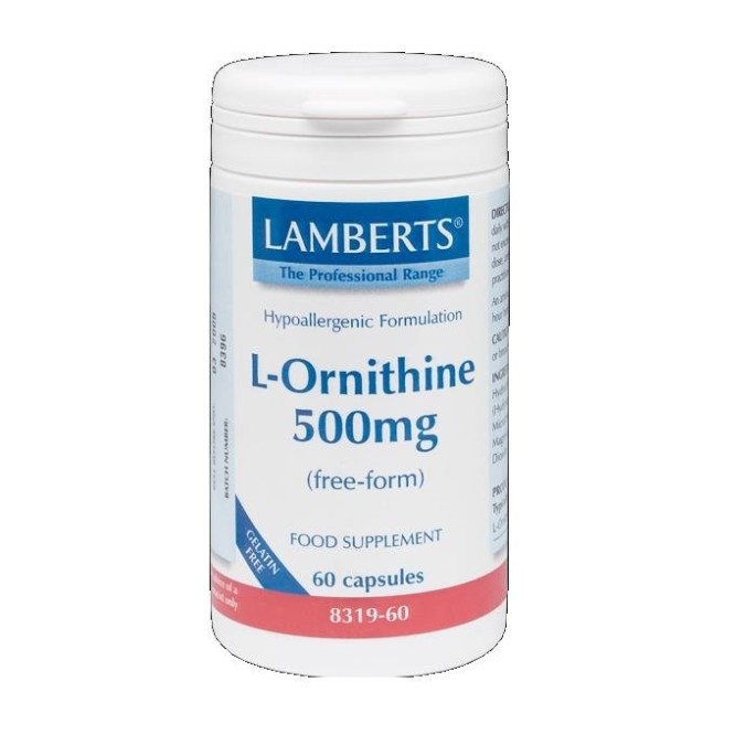 LAMBERTS L-ORNITHINE 500mg 60 caps