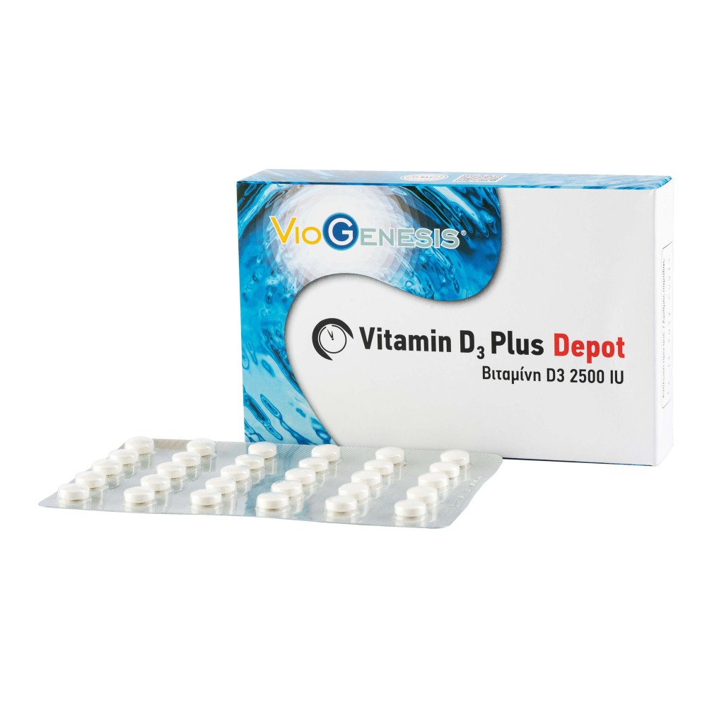 VIOGENESIS Vitamin D3 Plus 2500 IU DEPOT 90 tabs