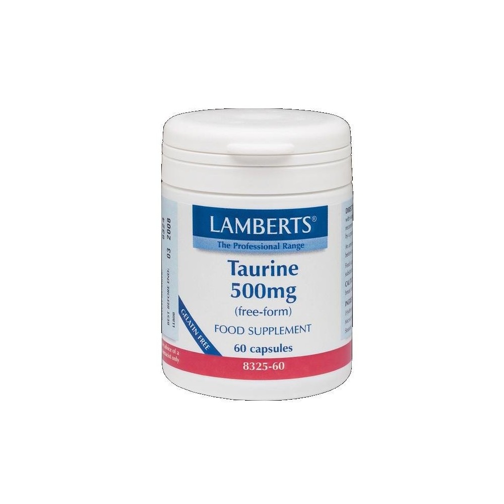 LAMBERTS TAURINE 500mg 60 caps