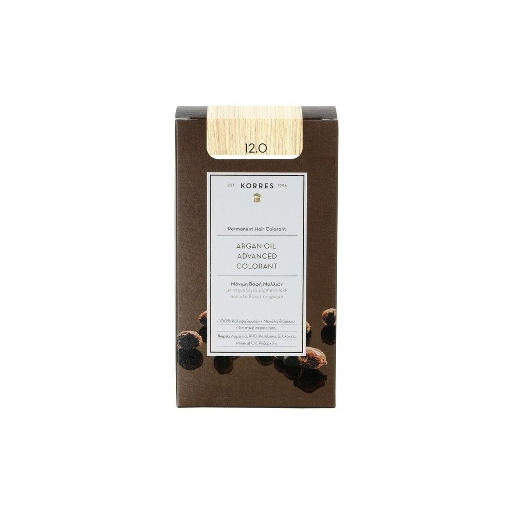 Korres Βαφή Μαλλιών Argan oil advanced colorant SPECIAL BLONDE 12.0