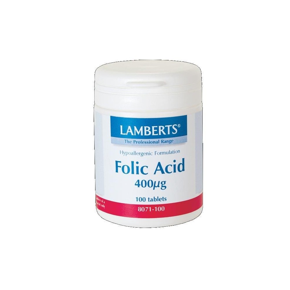 LAMBERTS FOLIC ACID 400mcg 100 tabs
