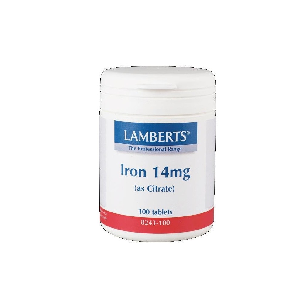 LAMBERTS IRON 14mg  (as Citrate) 100 tabs