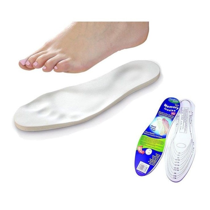 Foam Insoles With Orthopedic Memory
